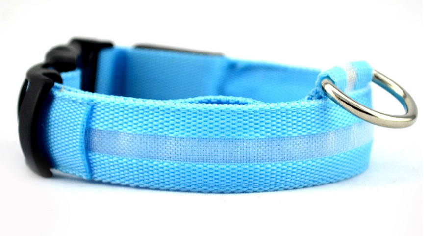 LED Dog Collar – Night Safety Collar, USB Rechargeable & Battery, Waterproof & Adjustable